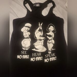 Black Craft Bondage Girls Tank Top